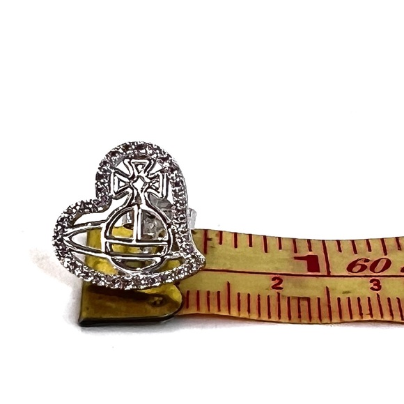 VIVIENNE WESTWOOD SILVER ORNELLA EARRINGS - Picture 3 of 5